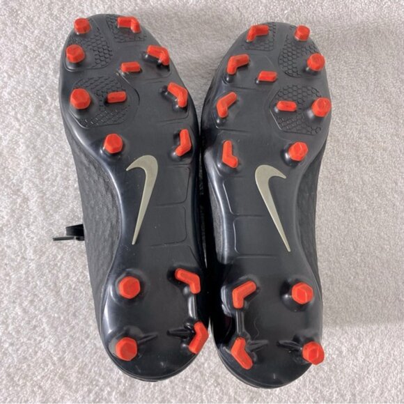 Nike Hypervenom Black W Silver Swoosh Soccer Cleats 7 - Picture 5 of 14